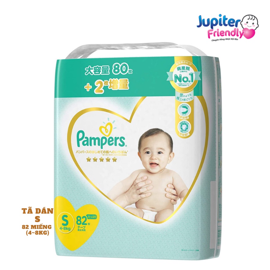 Bỉm - Tã Pampers Premium New nội địa Nhật (size dán NB90, S82, M68, L54 - quần M66, L52, XL48)