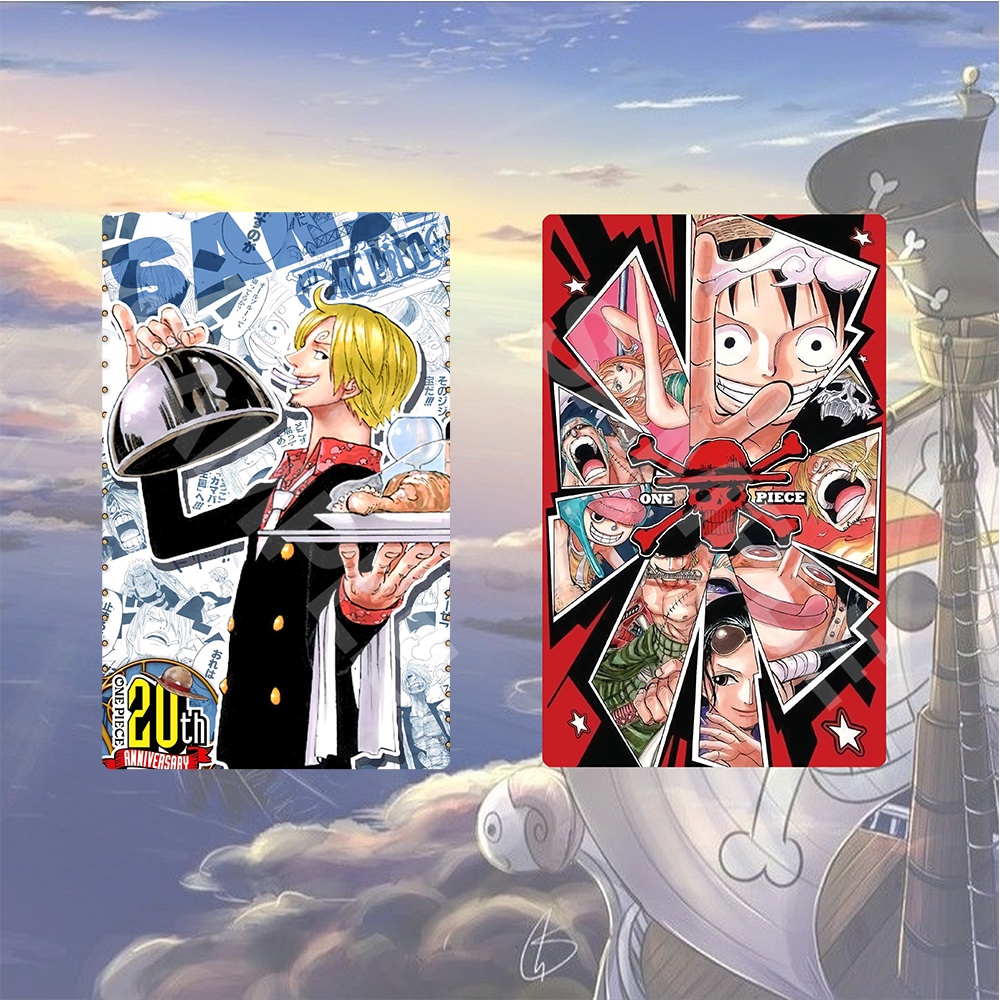 Ảnh card bo góc in hình ONE PIECE ver 20TH ANNIVERSARY Đảo Hải Tặc thẻ bo viền 5*8cm