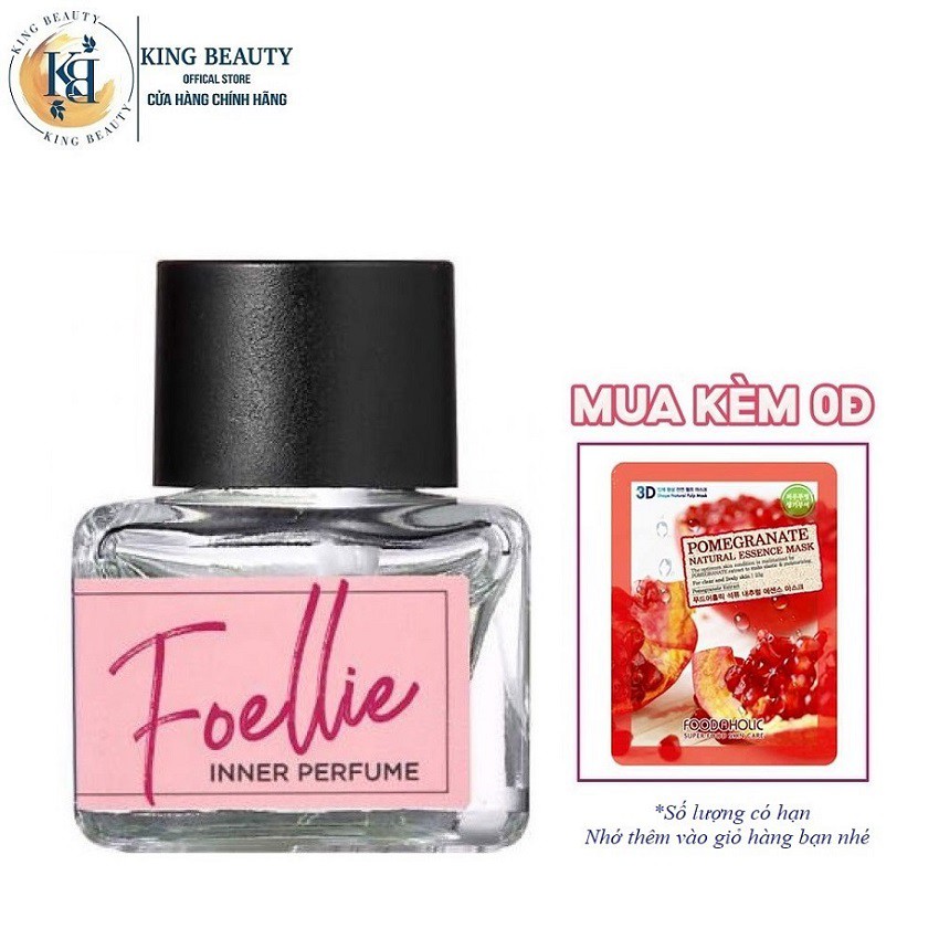 Nước hoa vùng kín hương trái cây dịu ngọt Foellie Eau De Innerb Perfume 5ml - Fleur (chai màu hồng)