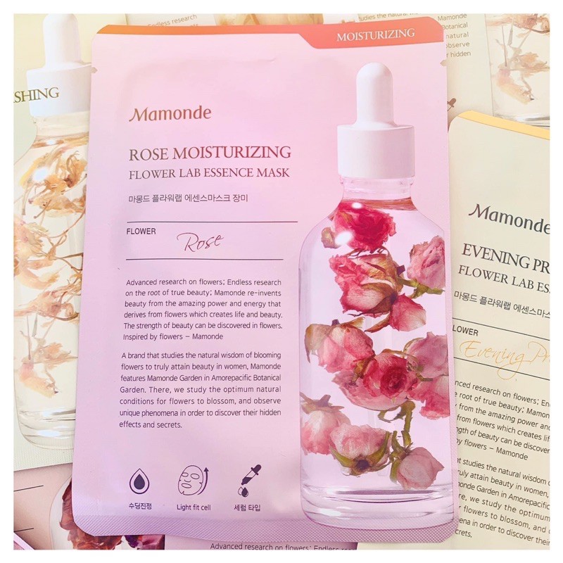 Mặt Nạ Dưỡng Ẩm Mamonde Rose Moisturizing Flower Lab Essence