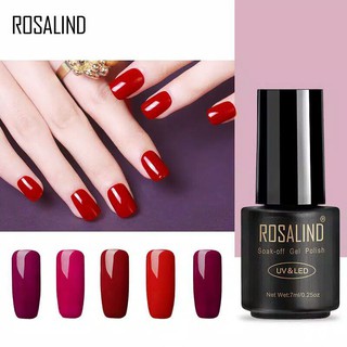 Image of Rosalind RED COLOR SERIES Gel Nail Polish UV LED / Kutek / Cat Kuku Bagus Murah