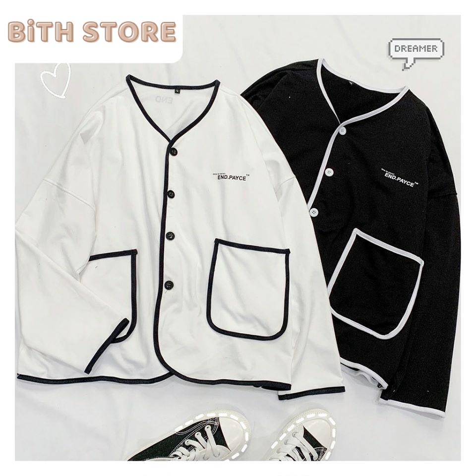 Áo khoác cardigan nữ bo viền ENDPAY có túi trước cực đẹp, áo khoác nỉ mỏng nữ đi chơi