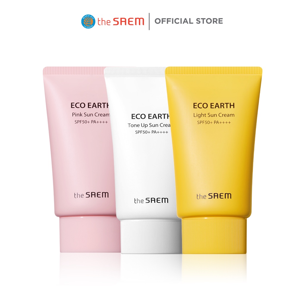 Kem Chống Nắng Ngăn Ngừa Tia UVA và UVB The Saem Eco Earth Sun Cream 50g