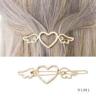 💞Yimi💞Kẹp Tóc Hình Trái Tim / Đôi Cánh / Trái Tim / Cánh Thiên Thần Phong Cách Retro Nhật Bản Xinh Xắn Cho Nữ