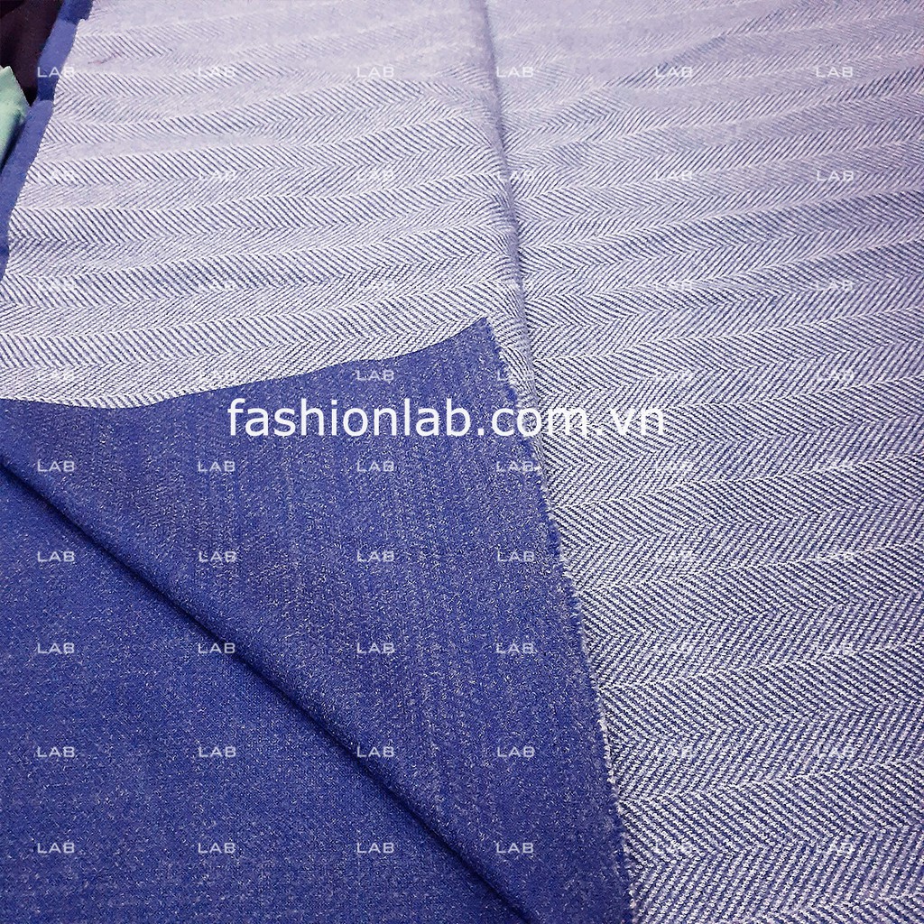 Vải dạ tweed kẻ khổ 150cm may áo khoác (m) #0309