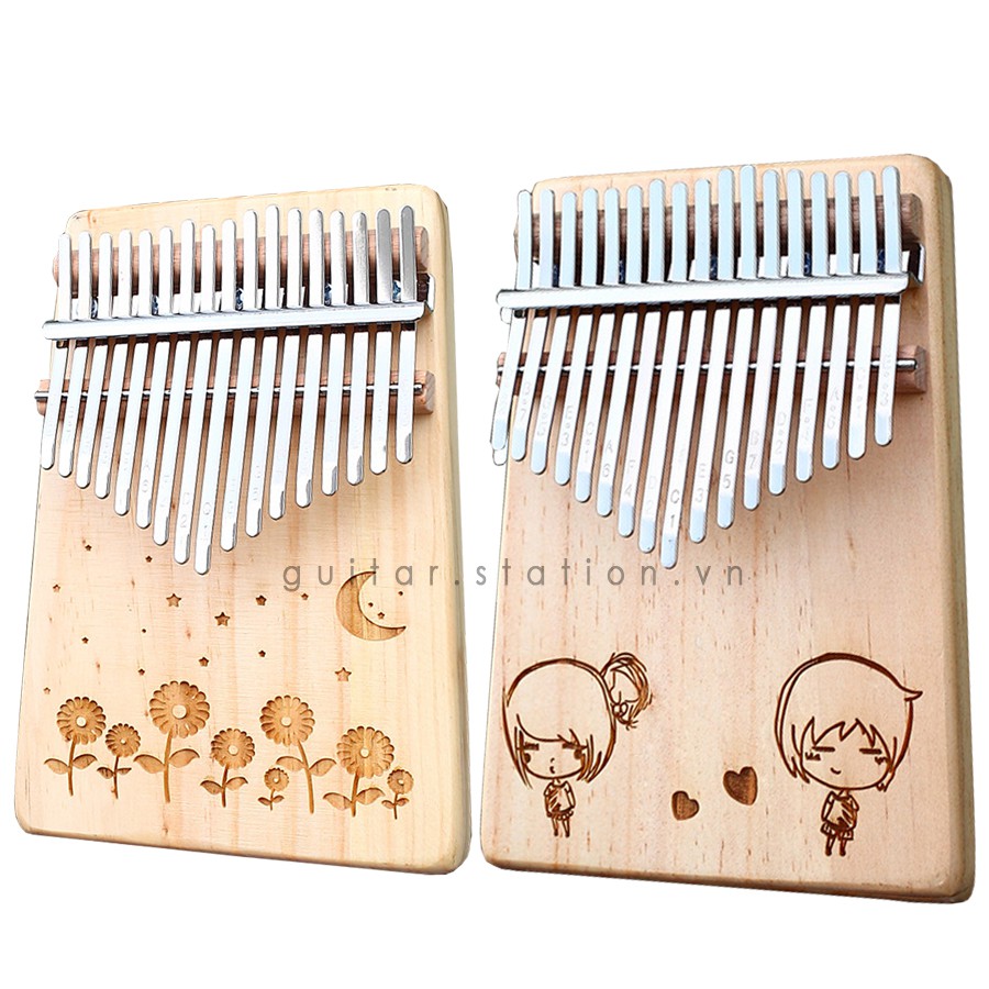 Đàn Kalimba 17 Phím KERUS Chính hãng 100% - Tặng Full Bộ Phụ Kiện - Hàng Có Sẵn