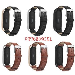 dây đeo vân da cá sấu cho miband 3