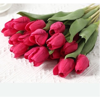 Hoa Tulip Nhân Tạo Trang Trí Nội Thất / Tiệc Cưới Chất Lượng Cao