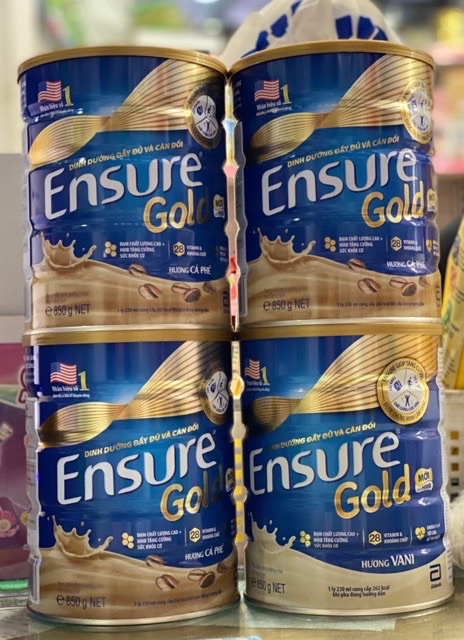 Sữa Ensure Gold Vani - Lúa Mạch - Cafe 850G