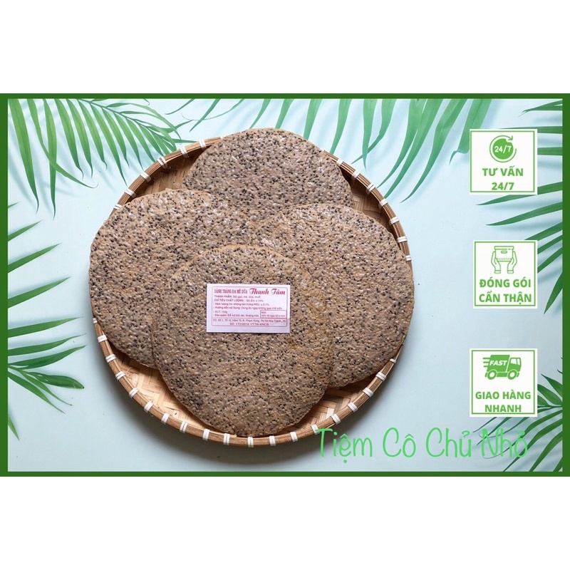 Bánh tráng đa mè dừa béo giòn -hiệu Thanh Tâm-đặc sản Tây Ninh