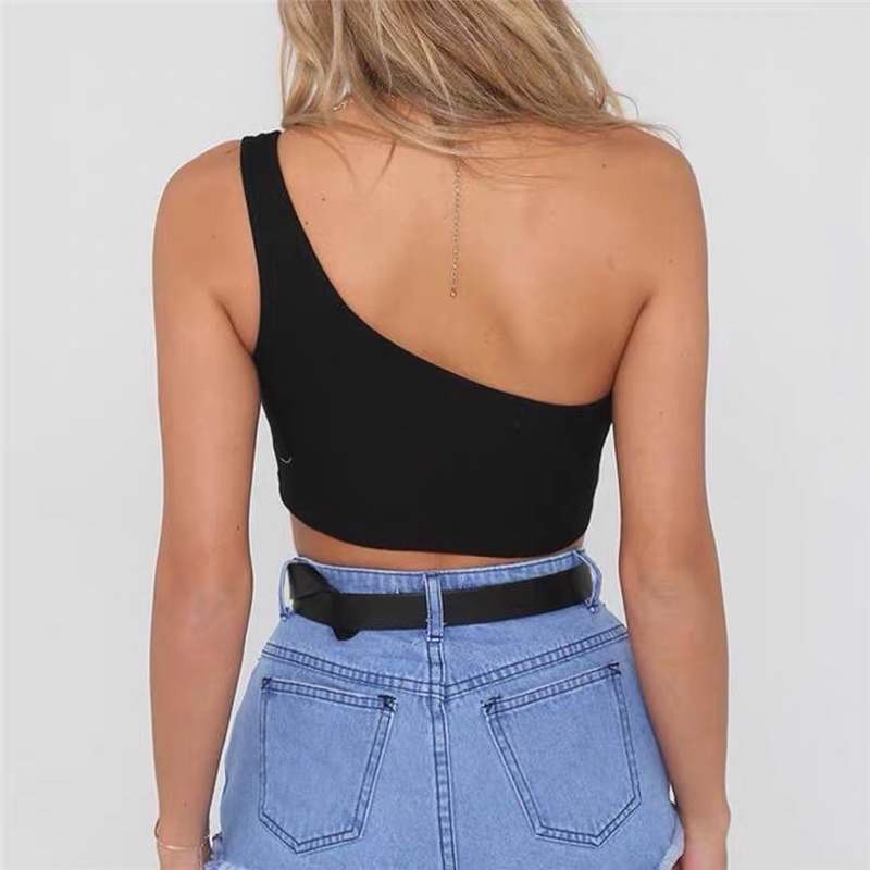 Áo Sling top basic Trắng Đen highfashion