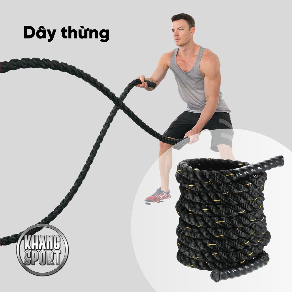 Dây thừng tập thể lực phòng gym