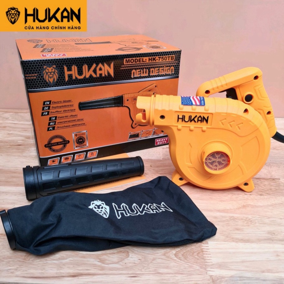 Máy thổi bụi 2 chiều siêu khỏe HUKAN HK-750TB công suất 750W lõi dây đồng 100% có điều tốc 19600 vòng/phút