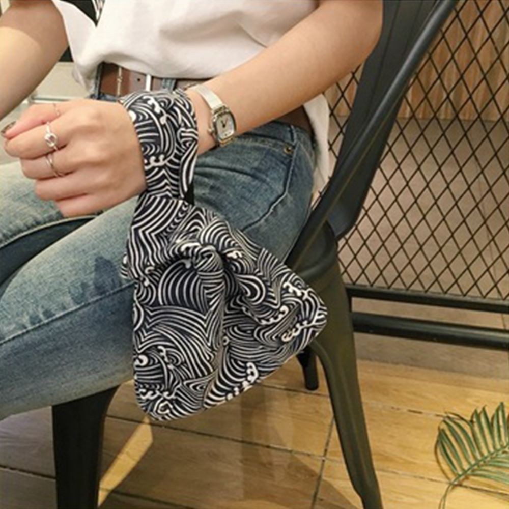 Túi xách tay cotton theo phong cách Nhật Bản