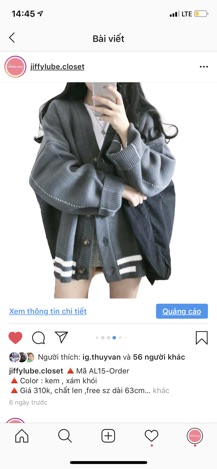 [ORDER] Áo len oversize