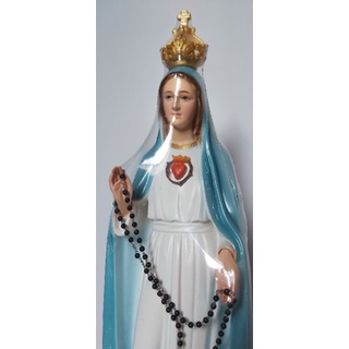 Tượng công giáo - Tượng Đức Mẹ Fatima mẫu xưa có chuỗi 45cm giá rẻ