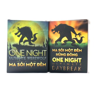 Combo Bài Ma Sói One Night+Day Break-Phiên bản Việt Hóa-Board Game Cao Cấp-Trò chơi trí tuệ