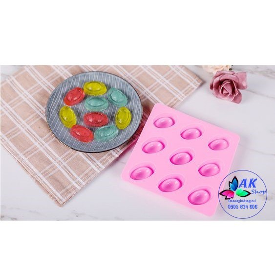 KHUÔN SILICON 9 THỎI VÀNG / 2501.050