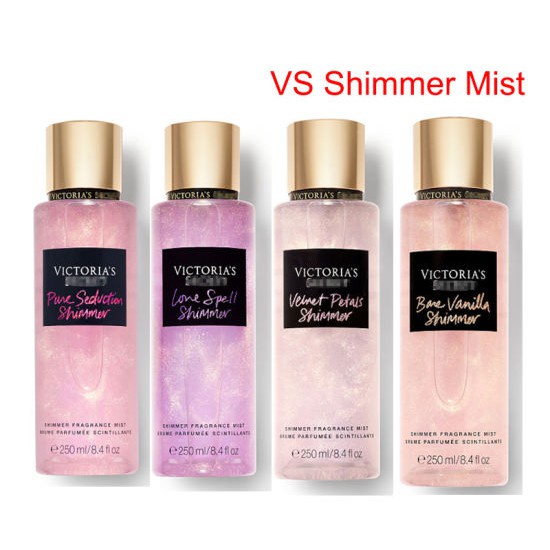 Xịt thơm toàn thân có nhũ Victoria Secret và Bath Body Works