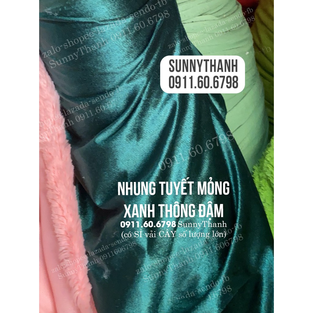 Combo 29 vải lông nhung SunnyThan may thú bông, vải lông thú may áo khoác