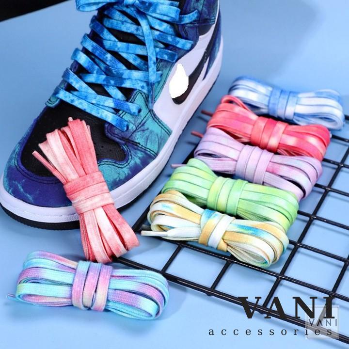 (120CM) Một Cặp - 2 Dây Giày Tie-Dye Loang Thể Thao Phong Cách - Vani Store [TAT00067]