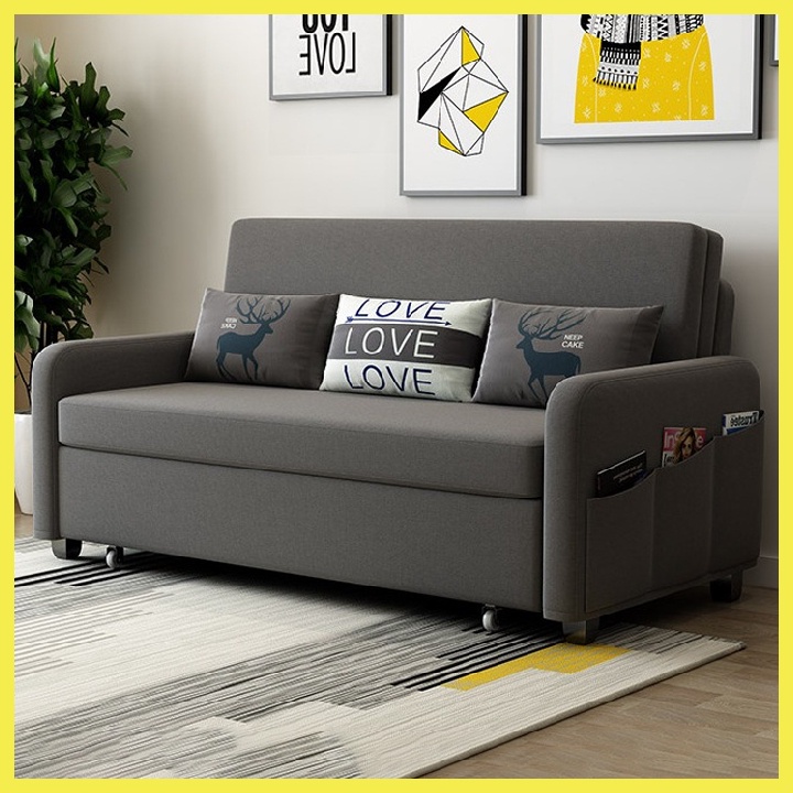 Giường Sofa Gấp Gọn Thành Ghế Đa Năng, Ghế  Sô Pha Kiêm Giường KT 1m60 X 1m90 cm