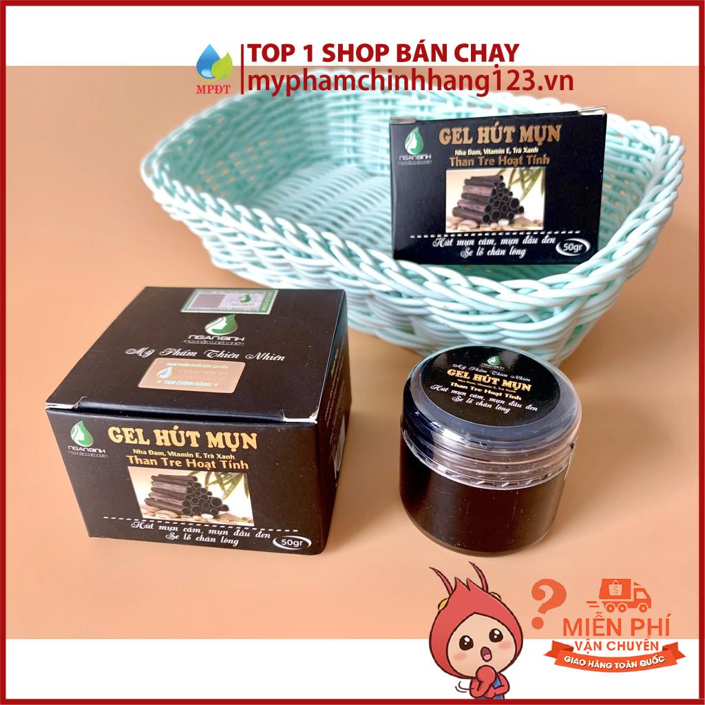 Gel lột mụn than tre hoạt tính Ngân Bình - Gel hút mụn cám,mụn đầu đen, mụn ẩn, gel hút mụn than tre hoạt tính Ngân Bình