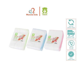Set 10 khăn sữa 100% cotton cho bé Mipbi 28x35cm an toàn cho trẻ sơ sinh