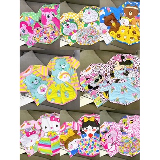 Bộ cộc đùi và dây thun lạnh 3d chính phẩm bé gái size 6