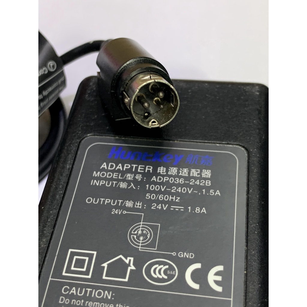 Sạc máy pos S78 3 chân kim, 24v 1.8a hàng chính hãng theo máy. bảo hành 1 năm, 1 đổi 1.