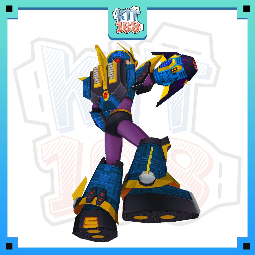 Mô hình giấy Anime Game Robot Megaman X Ultimate Armor