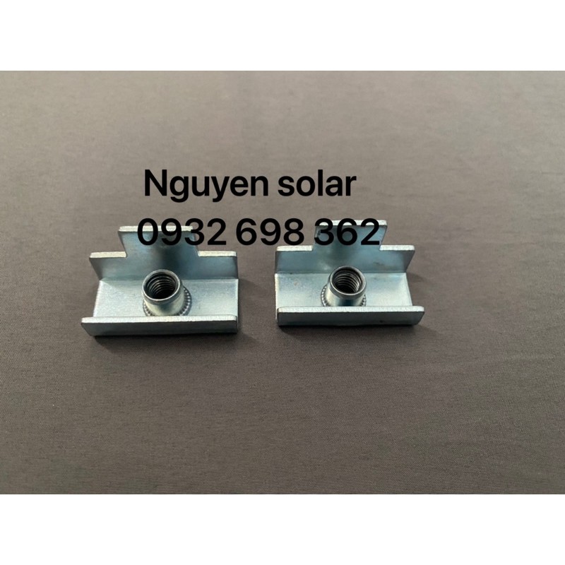 Móc kẹp xà gồ, sắt hộp, sắt C - solar panel - Phụ kiện Pin NLMT