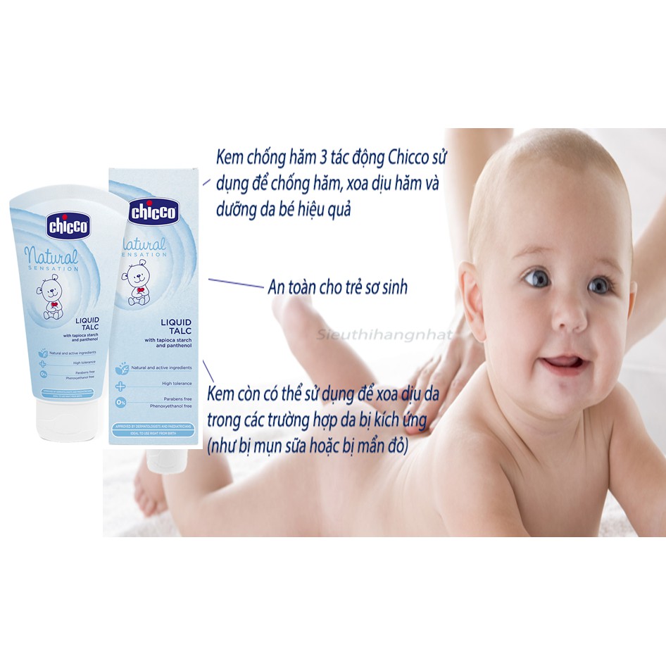 Phấn Rôm Nước Chicco Xoa Dịu Hăm Tã - Dưỡng Da Bé Hiệu Quả | 0M+ 100ml