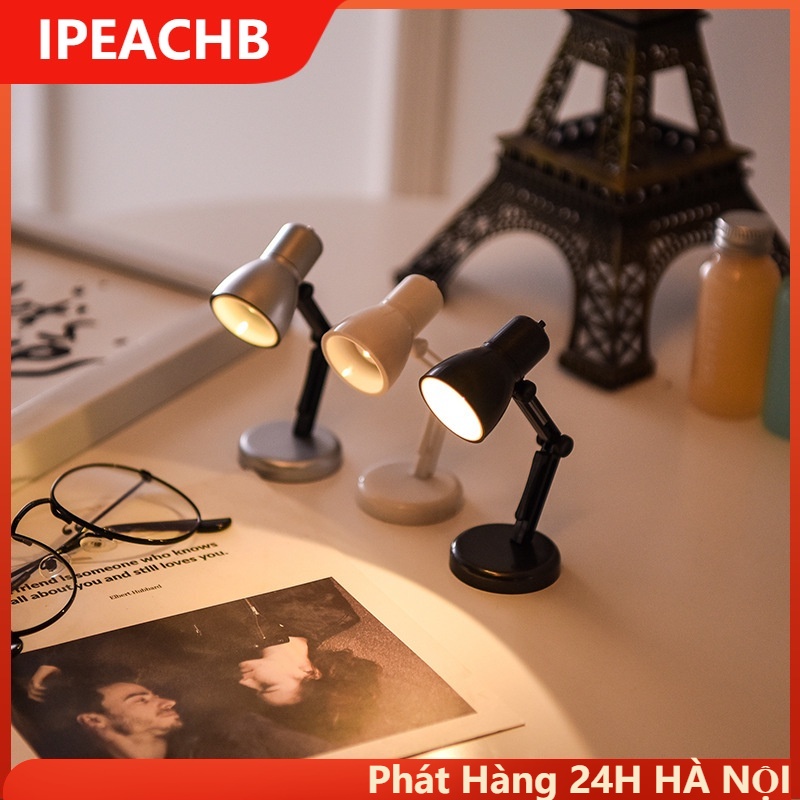 Đèn LED để bàn mini dễ thương thiết kế độc đáo đáng yêu tiện dụng có kèm sẵn 3 cục pin LR41