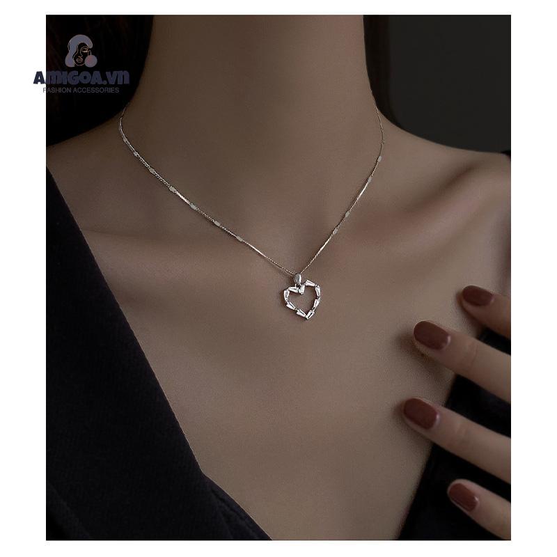 ✨✨vòng cổ trái tim Vòng cổ Nữ Đính Đá Zircon Sang Trọng