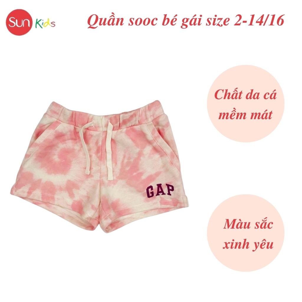 Quần short bé gái SUNKIDS, quần sooc bé gái chất ren và cotton , size 2-14/16 tuổi