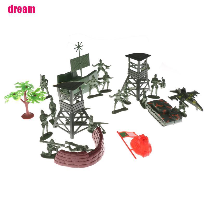 Set 21 Mô Hình Đồ Chơi Quân Đội Bằng Nhựa