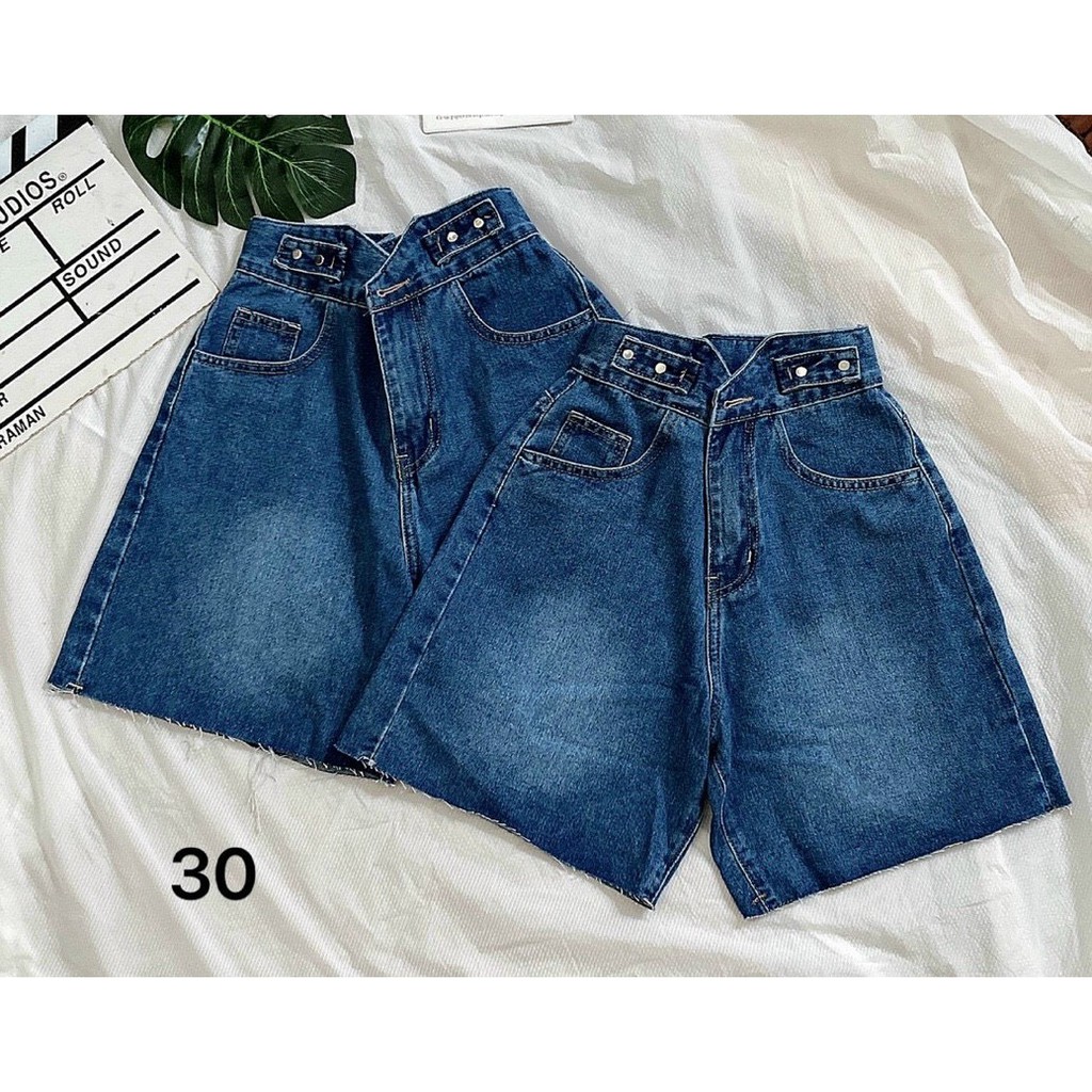 Quần Short Ngố Jean Nữ Size Đại Lưng Cao Kiểu Từ 40kg đến 80kg Hàng VNXK Bigsize MS30