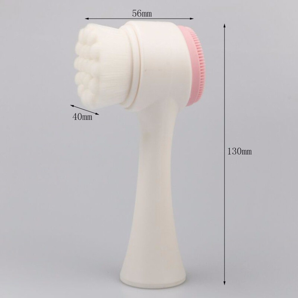 Bàn chải hai mặt bằng silicon hỗ trợ làm sạch da mặt | BigBuy360 - bigbuy360.vn