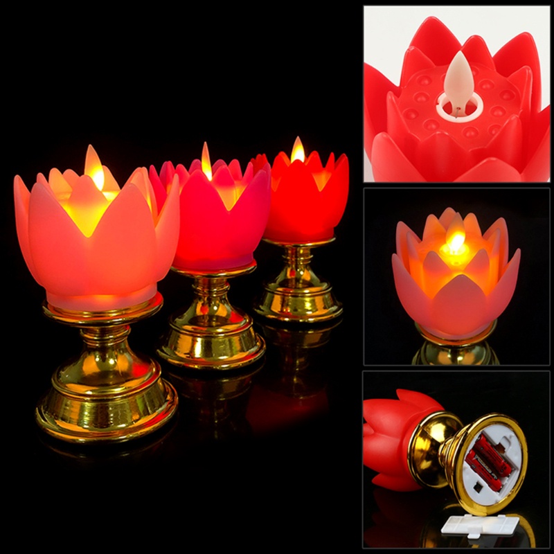 Đèn LED hình hoa sen chạy bằng pin