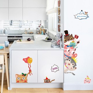 decal dán tường các con thú ngộ nghĩnh