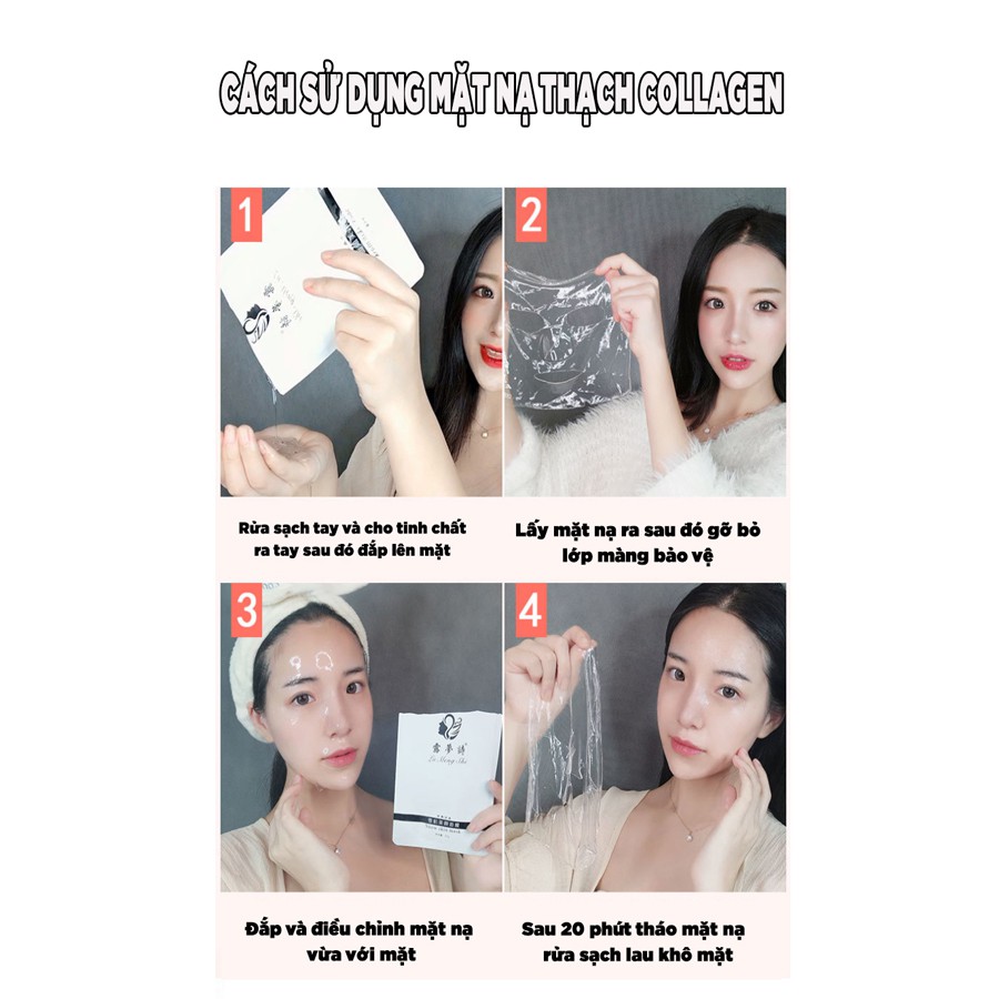 Mặt nạ thạch Collagen dưỡng ẩm và chăm sóc da siêu cấp Lu Meng Shi | Thế Giới Skin Care