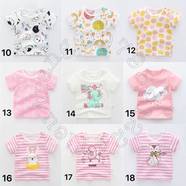 Áo cotton xuất hàn cho bé