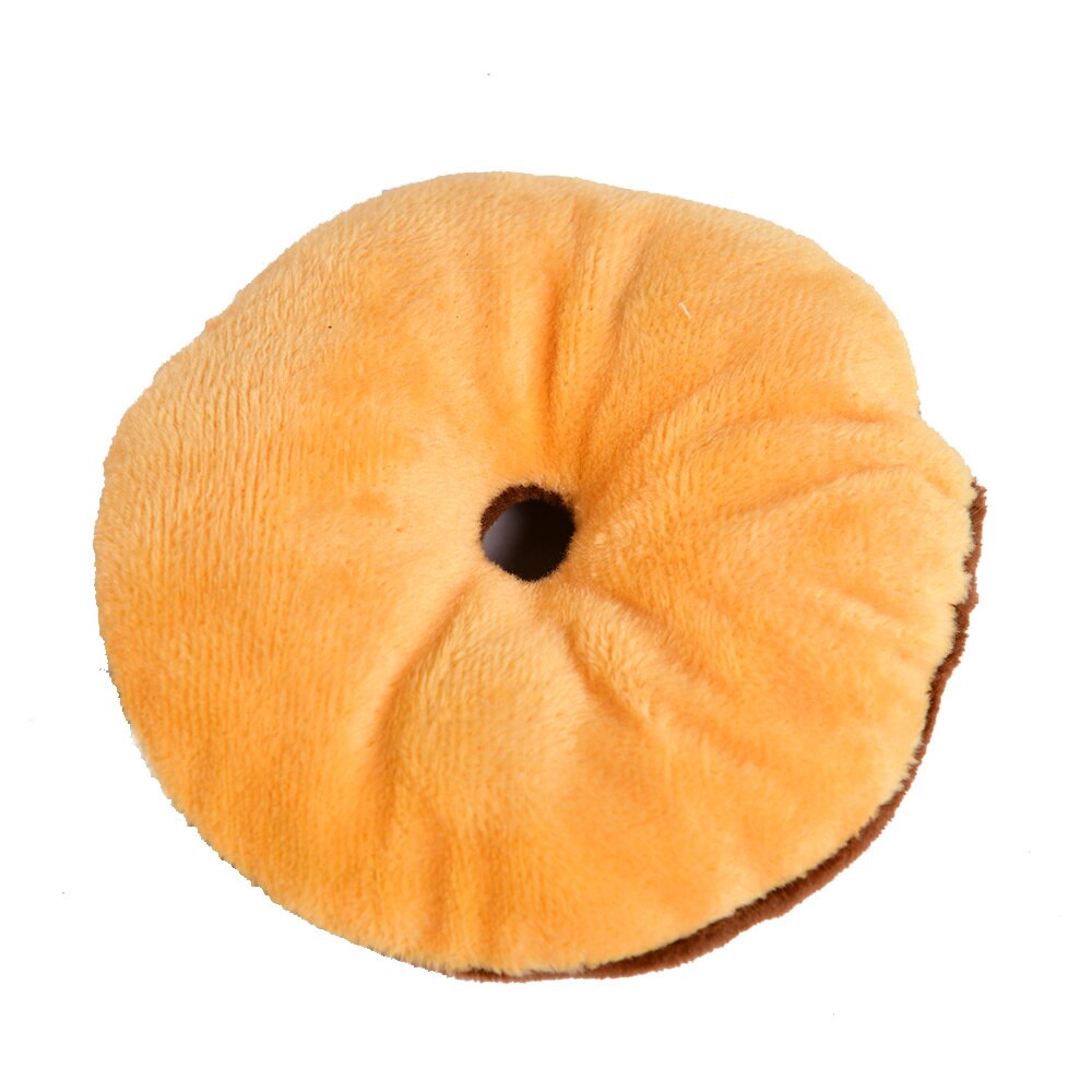 Đồ chơi nhai gặm nhồi bông bình bánh donut bền chắc có âm thanh dành cho thú cưng TY0067