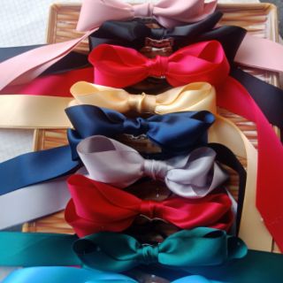 Dây cột tóc nơ kiểu dáng Hàn Quốc. # Chất liệu satin#