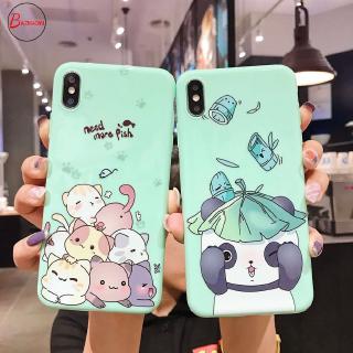 Ốp lưng in hình gấu trúc dành cho điện thoại iphone 6 6s Plus 7 8 Plus X XS XR MAX