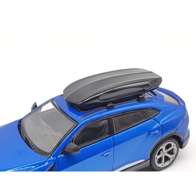 Xe Mô Hình Lamborghini Urus - Blu Eleos w/ Roof Box LHD 1:64 MiniGT (Xanh Dương)