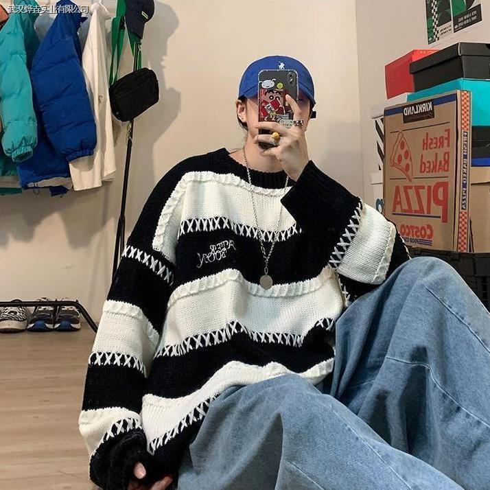 Áo len tay dài cổ tròn thời trang cho nam