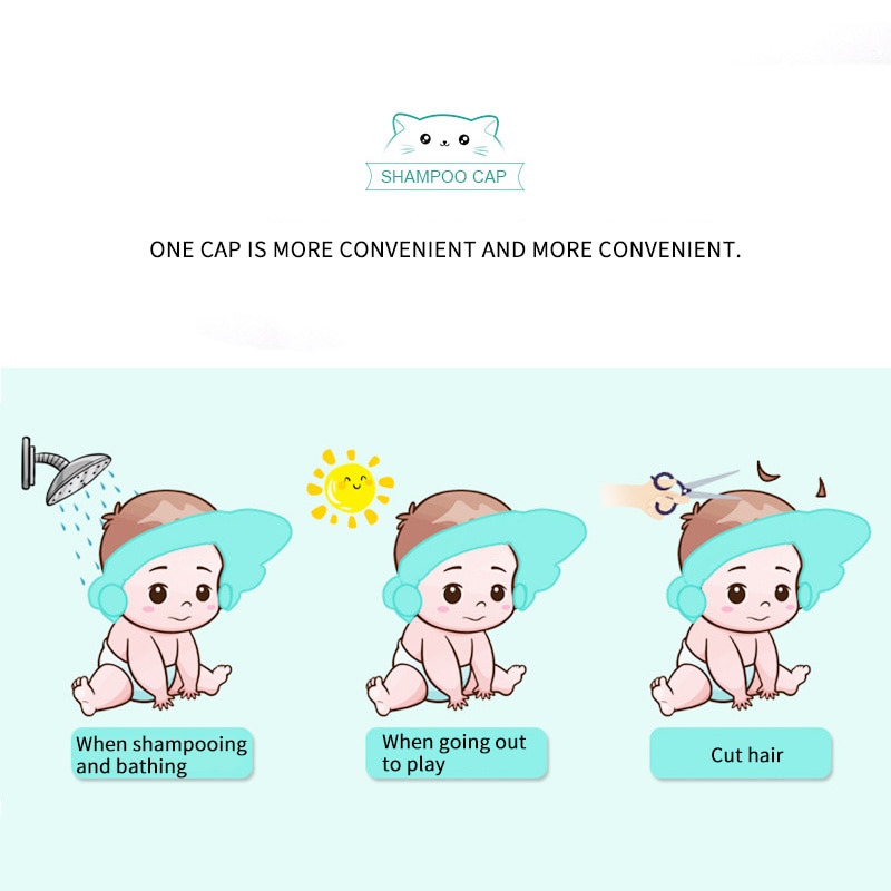 Mũ bảo vệ tai cho bé khi đi tắm thiết kế dễ thương tiện dụng