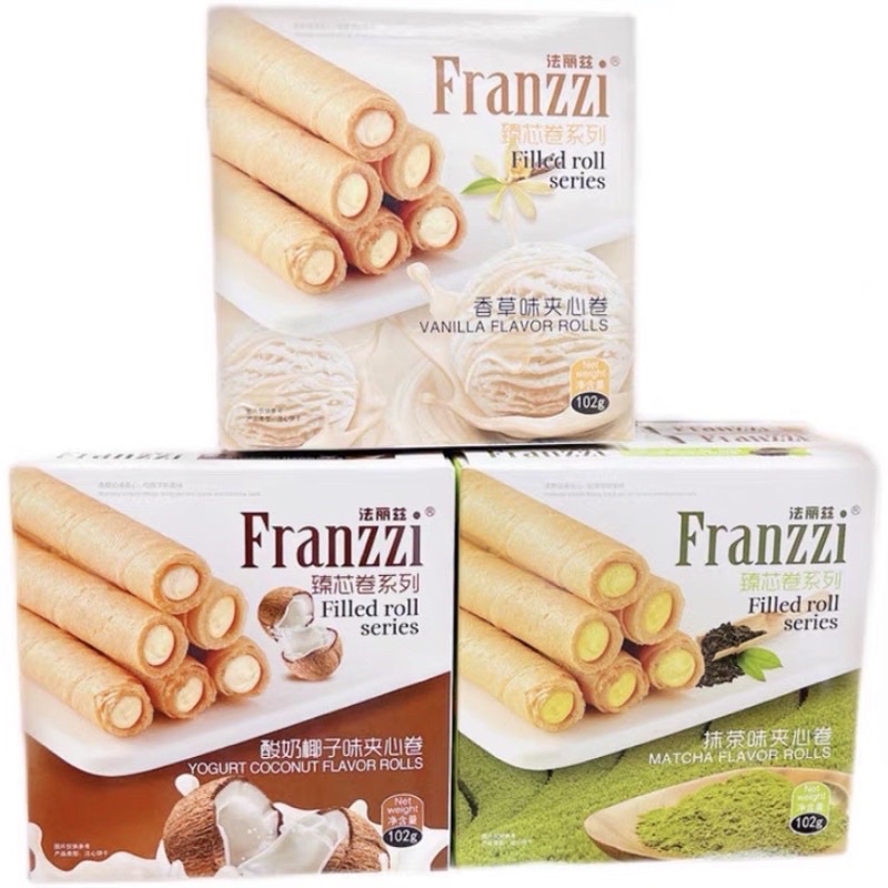 Bánh Franzzi cuộn que nhân kem 102g